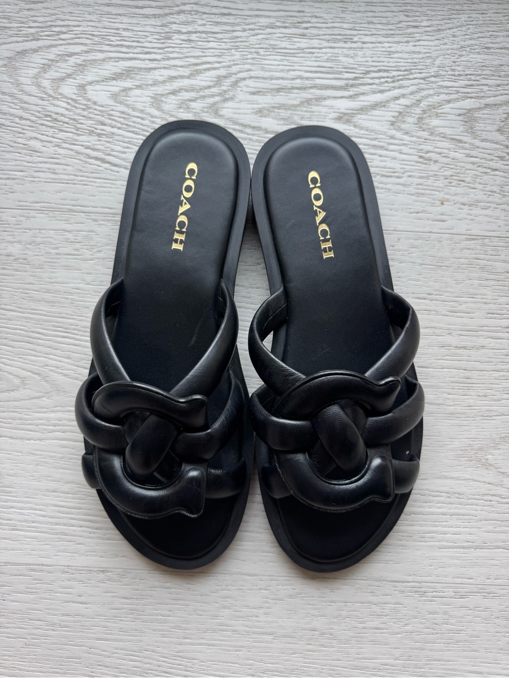 Coach Georgie leather sandals - Picture 7 of 7